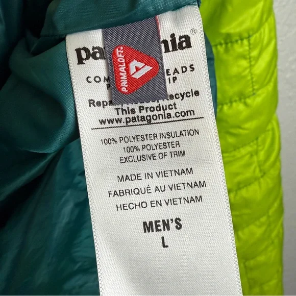 Patagonia Nano Puff Jacket, Bright Green L - Gorpcore, Quilted, Outdoor, Classic - Picture 11 of 13